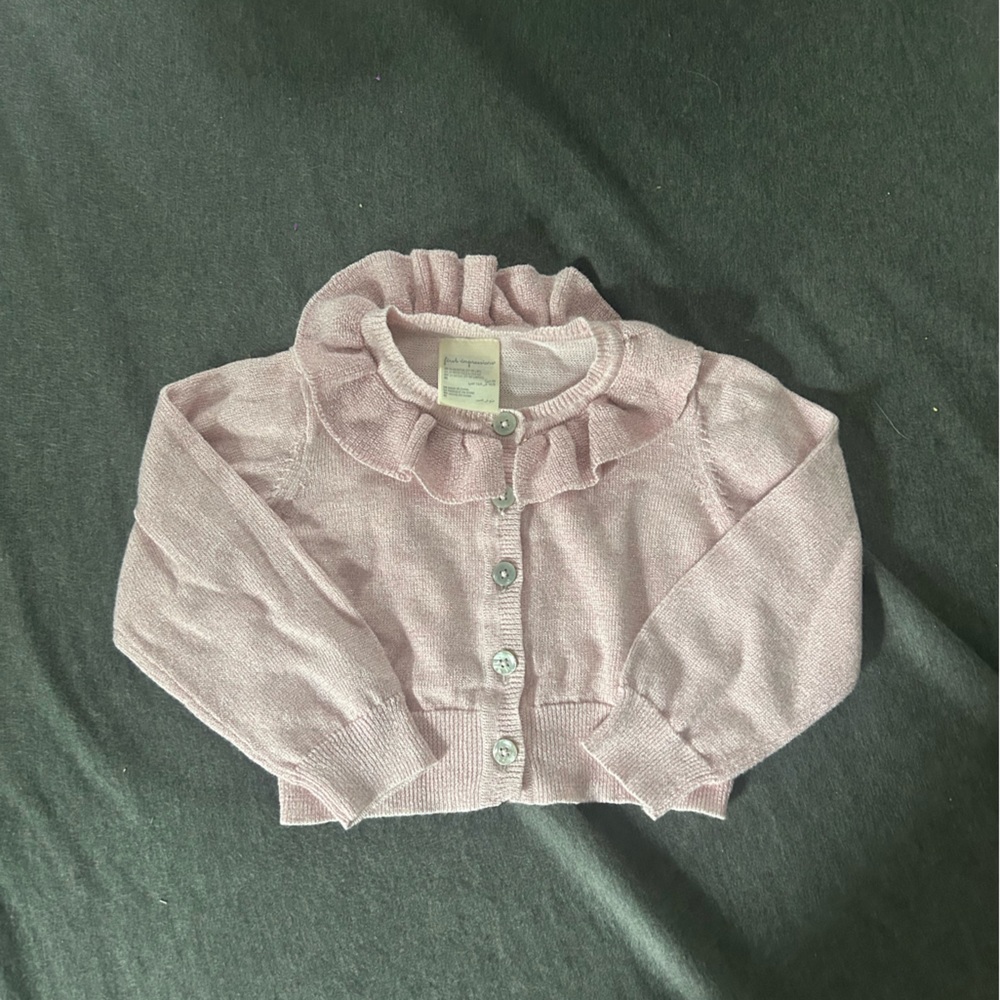 NWOT pink sparkly baby cardigan 24m first impressions